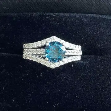 SV 런던 블루 토파즈 3웨이 반지 #10