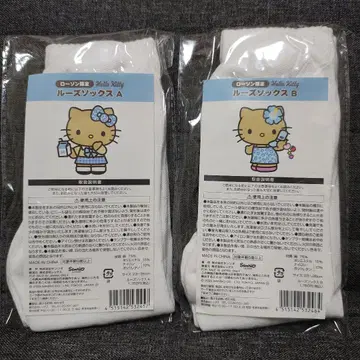 로손 한정 헬로키티 루즈 삭스 2세트
