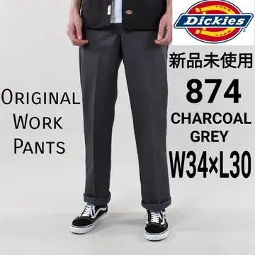 미사용 새상품 디키즈 874 워크 팬츠 W34 x L30 차콜 CH