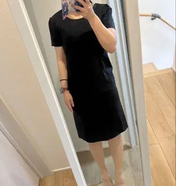 theore luxe 원피스 심플 블랙