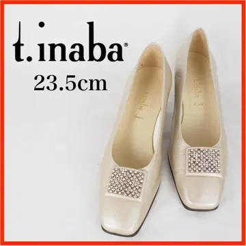 t.inaba* 스퀘어토 비쥬 버클 펌프스 23.5cmO4991
