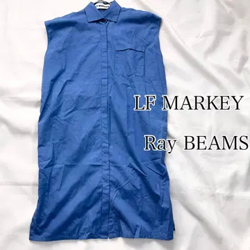 LF MARKEY Ray BEAMS 슬리브리스 원피스 히든 버튼