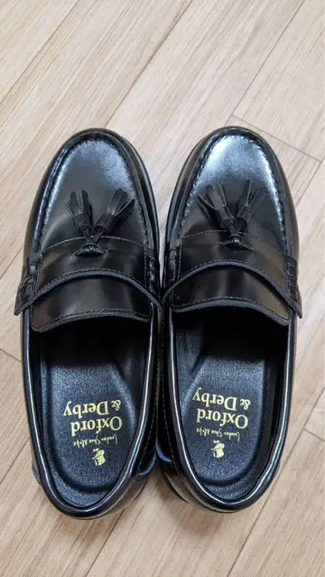 새상품급 Oxford & Derby 블랙 로퍼