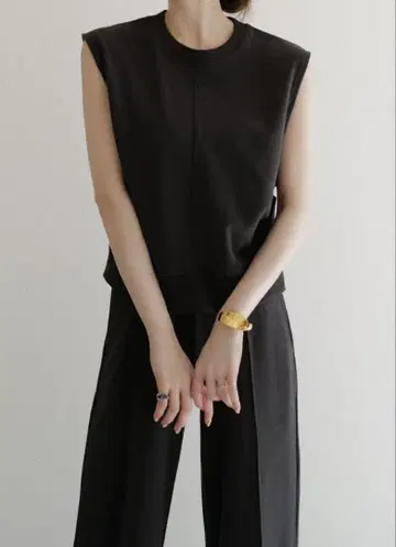 [ maisoncelon ] side tuck sweat top