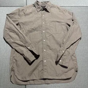 BEAMS PLUS 긴팔 셔츠 브라운