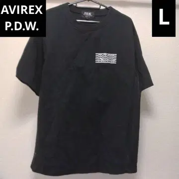 [익명 배송] AVIREX PDW 벤틸레이션 티셔츠 블랙 L