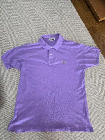 LACOSTE 보라색 피케 셔츠 프렌치 라코스테 프랑스제