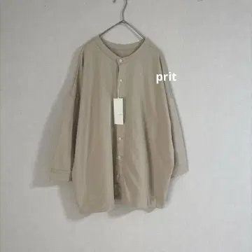 새상품급 prit 프릿 7부 소매 2way 와이드 가디건 넉넉한 면