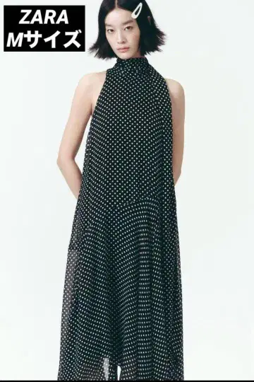 ZARA ZW COLLECTION 홀터넥 도트 무늬 원피스 M