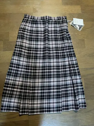 Aquascutum 체크 무늬 플리츠 스커트 사이즈 9