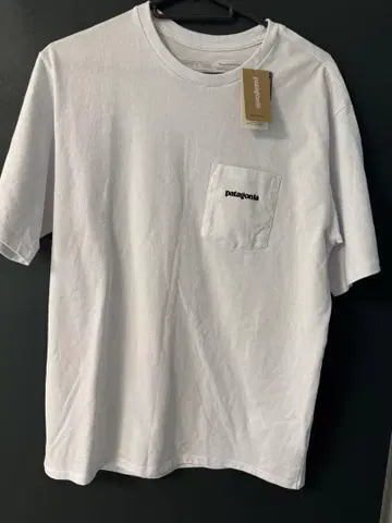 patagonia 화이트 T셔츠