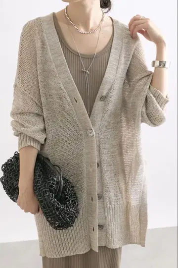 사이드 슬릿 2WAY 가디건 RIVE DROTE