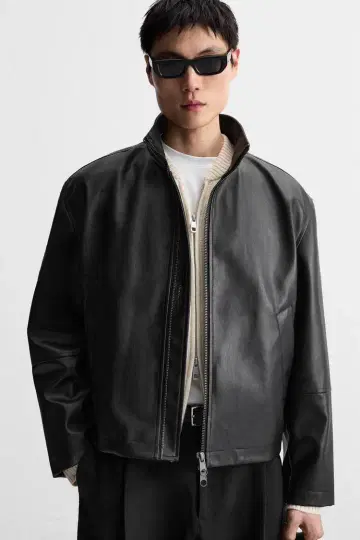 ZARA 자라 페이크 가죽 자켓 S 완판템