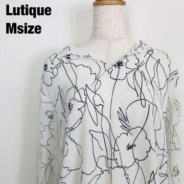Lutique 루티크 시마무라 긴팔 블라우스 화이트 올 패턴 A5