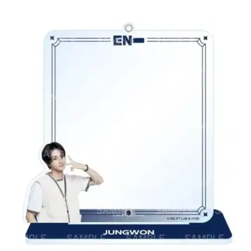 ENHYPEN 정원 세가 플래티넘 짹 스탠드 부착 프리쿠라 케이스