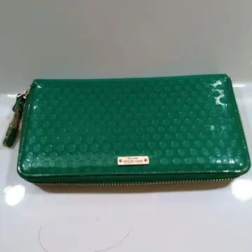 Kate Spade 그린 도트 장지갑 여성용 브랜드