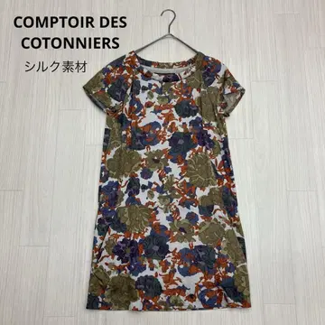 COMPTOIR DES COTONNIERS 실크 튜닉 원피스