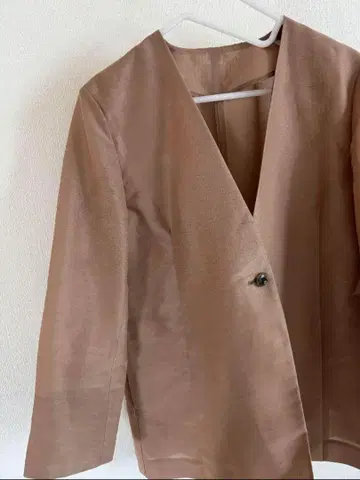 이에나 시어 자켓 카멜