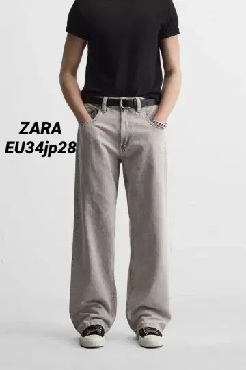 ZARA 자라 BAGGY FIT 데님 팬츠 EU34 JP28 완판템