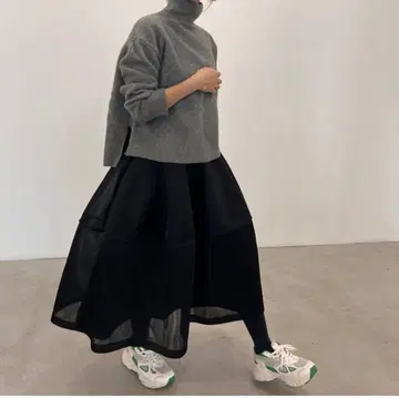 Lig. 시어 볼륨 스커트 [미사용에 가까움]