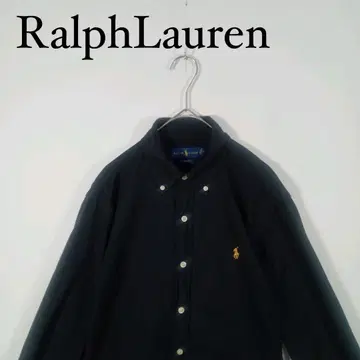 Ralph Lauren 블랙 버튼다운 긴팔 셔츠 SLIM FIT S