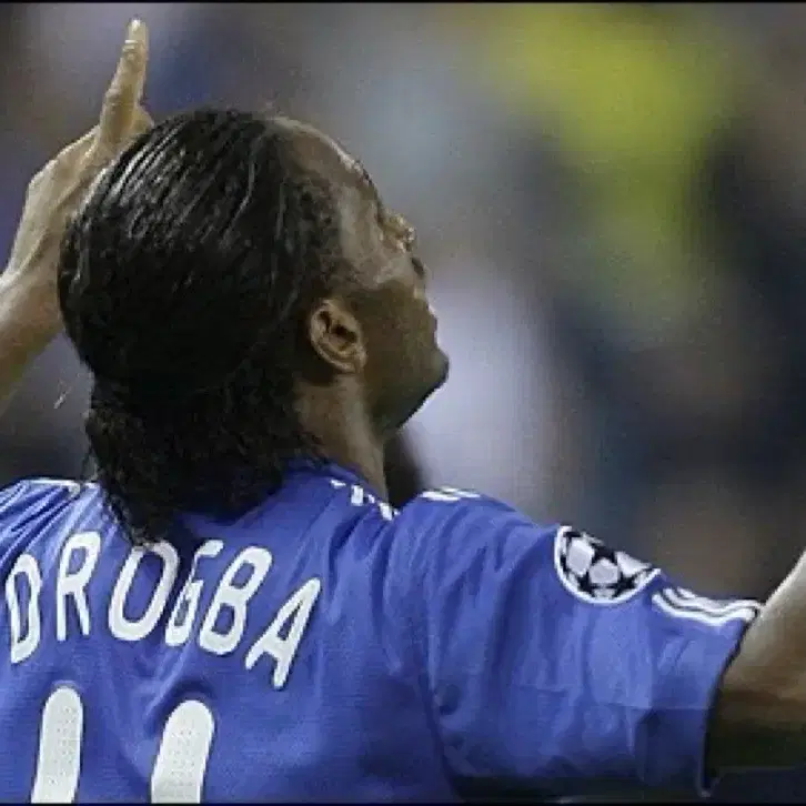 09-10 Chelsea Championship Home Drogba Authentic Jersey