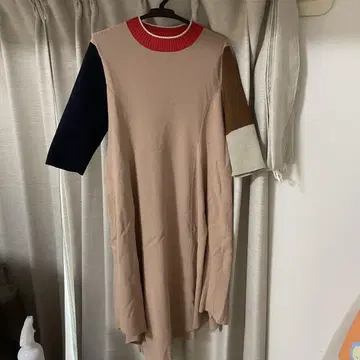 furfur 비대칭 반팔 원피스