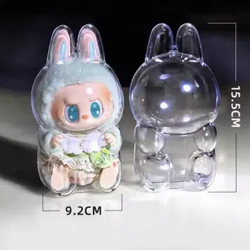 새상품! LABUBU 라부부 아크릴 보호 케이스 2개 세트 라부부 케이스
