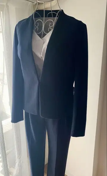 united arrows green label 수트 네이비