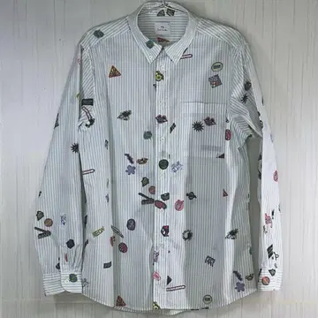 [미사용] PS Paul Smith 스몰 스티커 버튼다운 셔츠