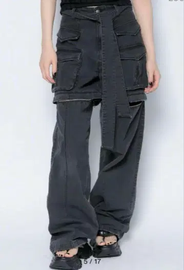 멜트더레이디 meltthelady zip up cargo pants