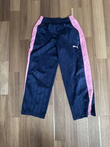 PUMA 네이비 핑크 저지 팬츠