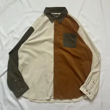 Eddie Bauer 코듀로이 셔츠 L 멀티 컬러 절개