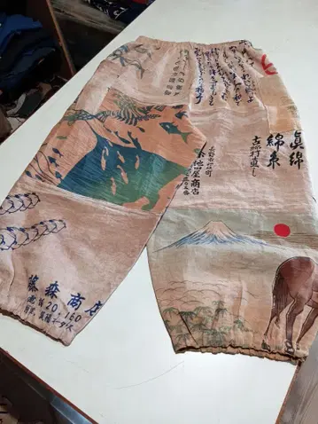 손수건 팬츠 감물 염색