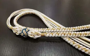 후리소데용 오비지메 흰금 뜨개질