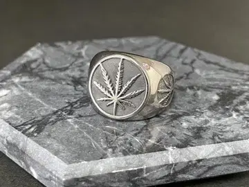대마 간자 모티브 반지 20호