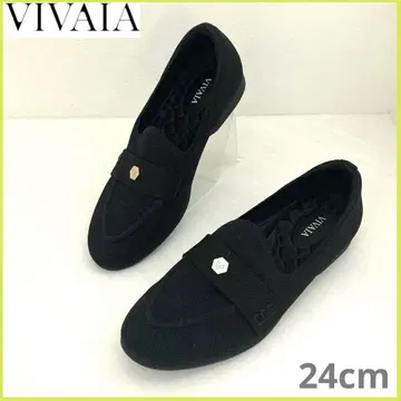 [새상품급] VIVAIA Eloise 아몬드 토 페니 로퍼 블랙 24cm