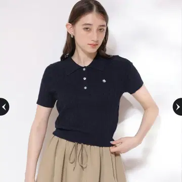 리랜드트루 POLO BCS 콜라보 케이블 폴로 니트