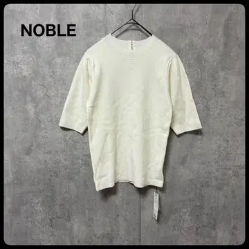 미사용 NOBLE 노블 상의 반팔 백 버튼