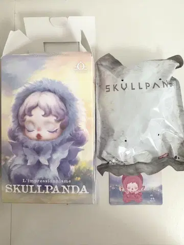정품 POPMART SKULLPANDA 스컬팬더 blossom 빨간색