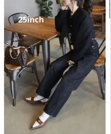 epa wide straight jeans'BLK' 25