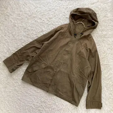 BEAMS 마운틴 파카 카키색 L 후드 부착 캐주얼