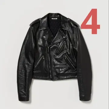 AURALEE 25AW LAMB LEATHER RIDERS JACKET