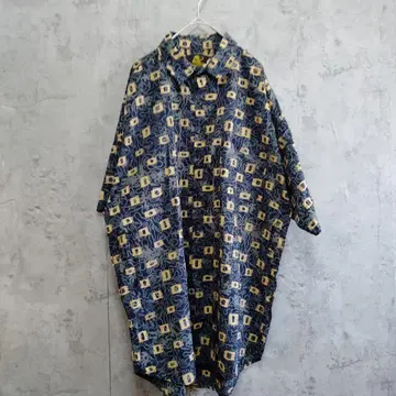 Handys SHOP WEAR 오픈 카라 워크 알로하 셔츠 올 패턴 L