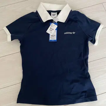 adidas AY1782 피케 셔츠 M 네이비/화이트