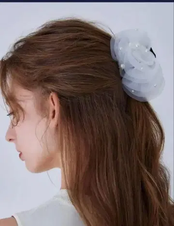 Riu 헤어 액세서리 클립 머리핀 화이트 미개봉 핀 헤어 클립