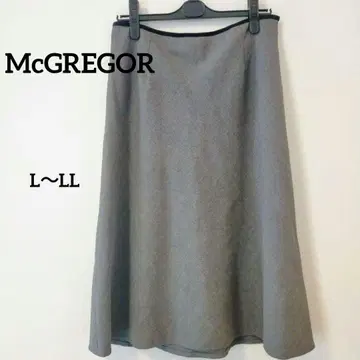 McGREGOR 맥레거 그레이 플레어 스커트 L~LL