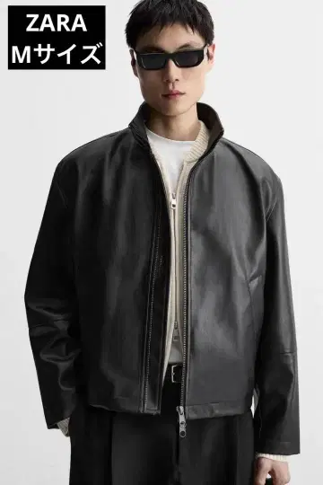 ZARA 자라 페이크 가죽 자켓 M 완판템