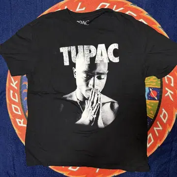 TUPAC 블랙 티셔츠 2PAC 사이즈 L