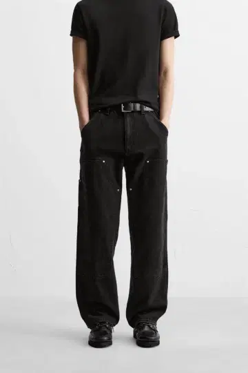ZARA 자라 스트레이트 핏 카펜터 데님 EU36 jp29